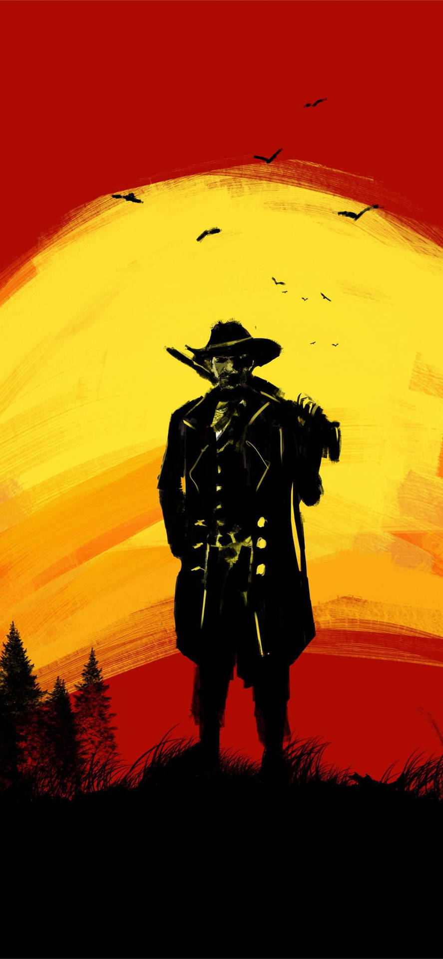 Cool Red Dead Redemption Ii Phone Background Wallpaper