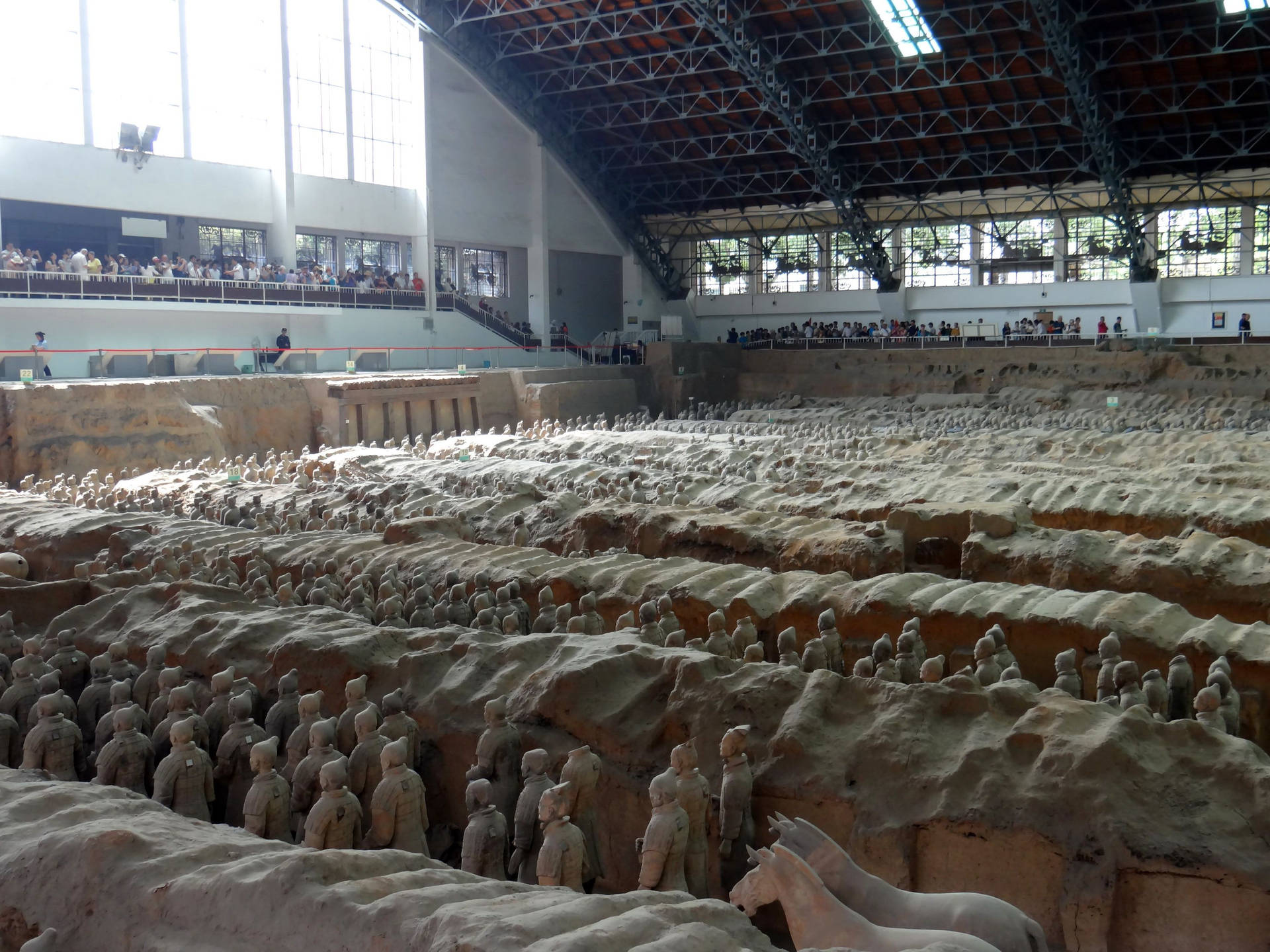 Countless Stone Statues In Xian Wallpaper