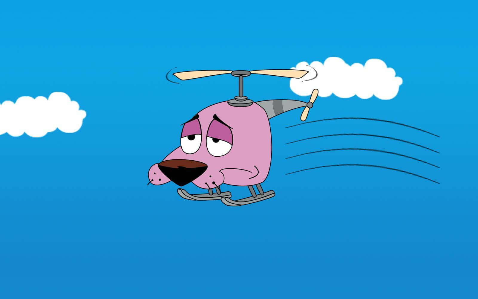 Courage The Cowardly Dog Helicopter Wallpaper