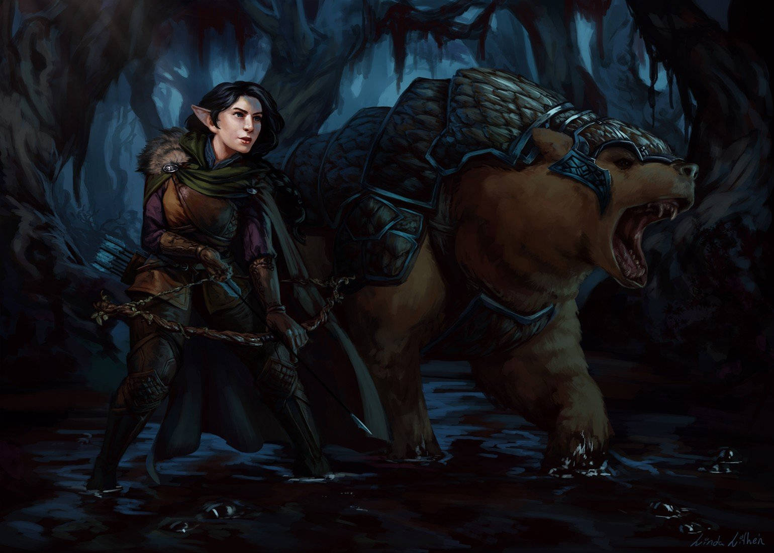 Vex and Trinket, two adventurers from the Dungeons&Dragons web series Critical Role Wallpaper