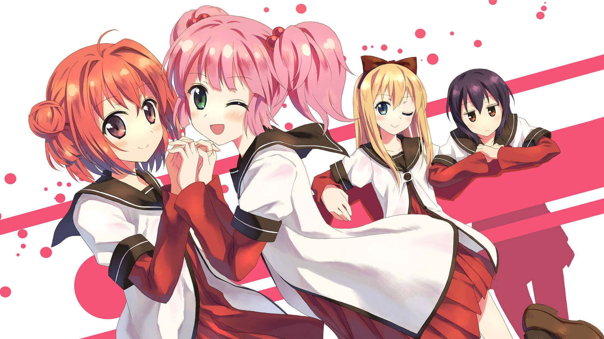 Cute Anime Lesbians Wallpaper