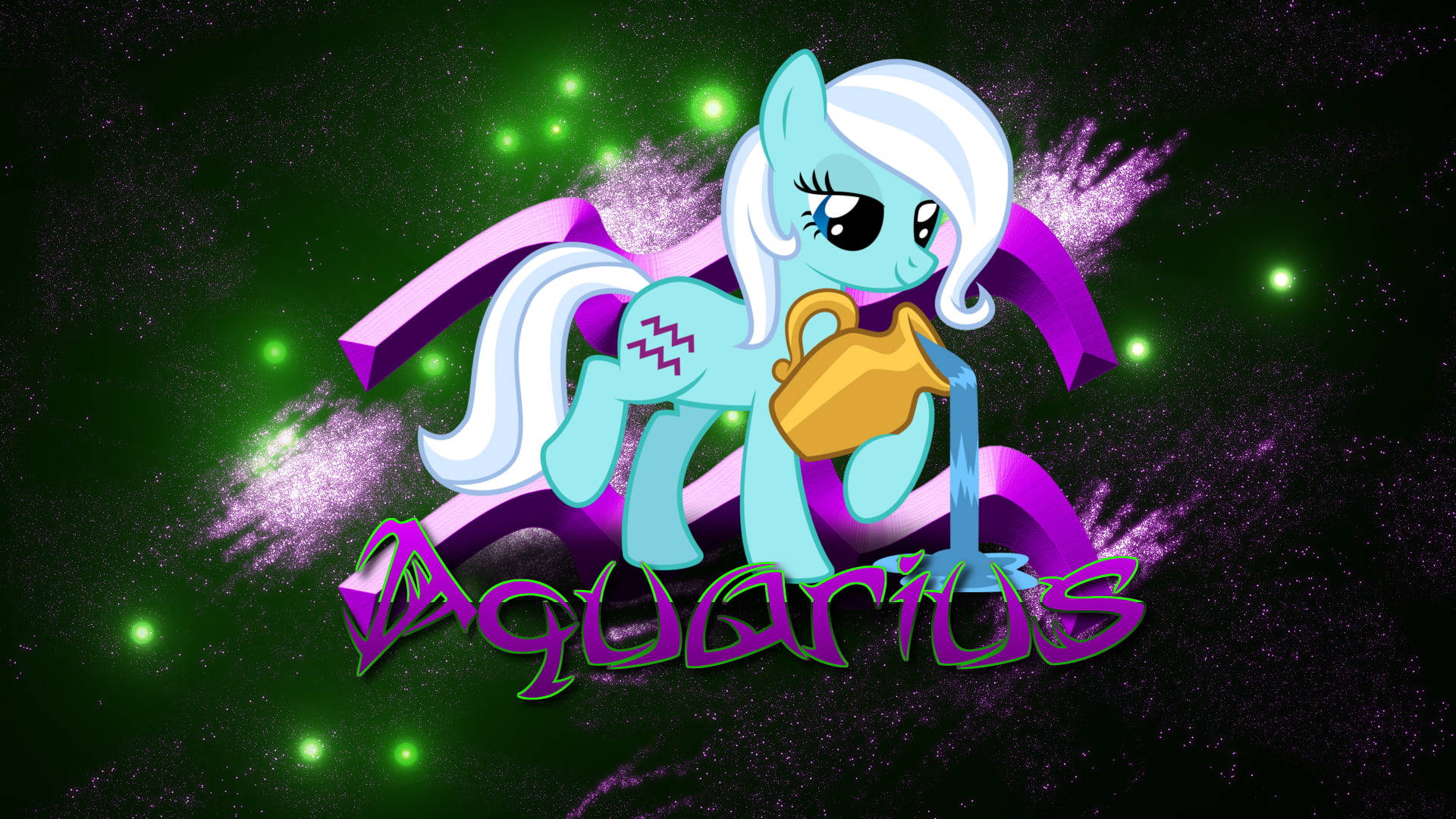 Cute Aquarius Pony Wallpaper