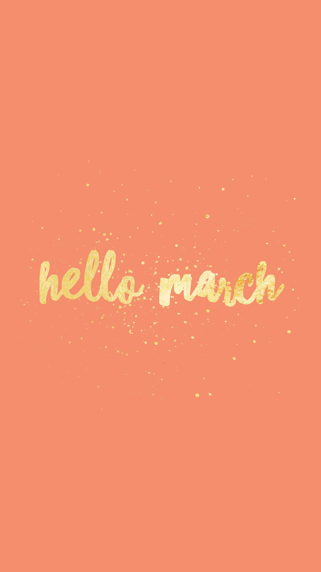 Peach Cute March Wallpaper