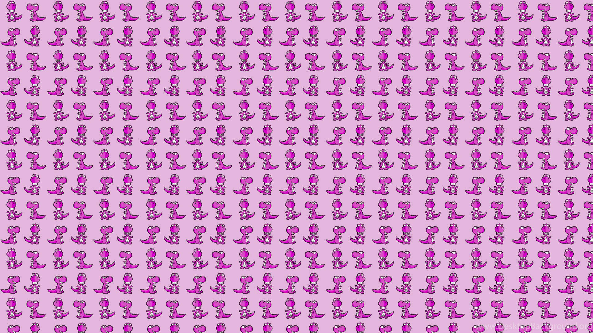 Cute Pink Dinosaur Tiny Pattern Art Wallpaper