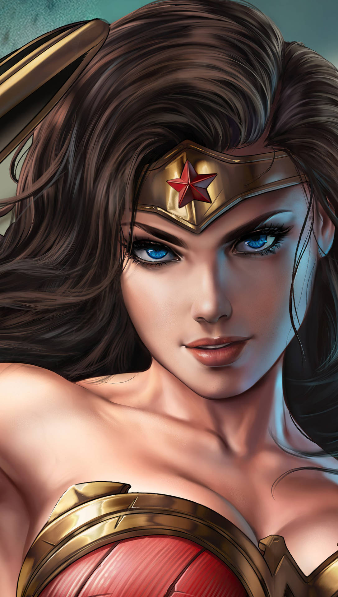Cute Wonder Woman Digital Art Wallpaper