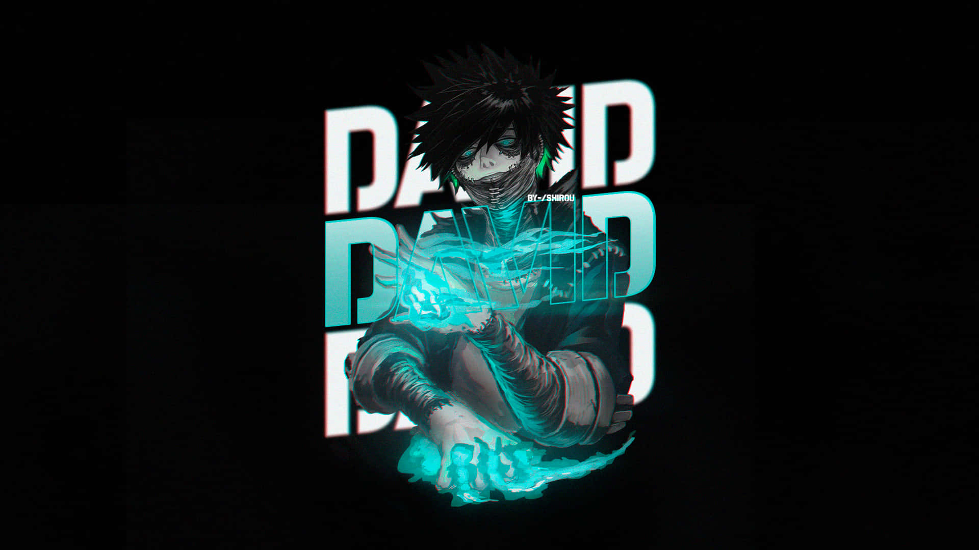Dabi, the villain of My Hero Academia, looking powerful and determined. Wallpaper