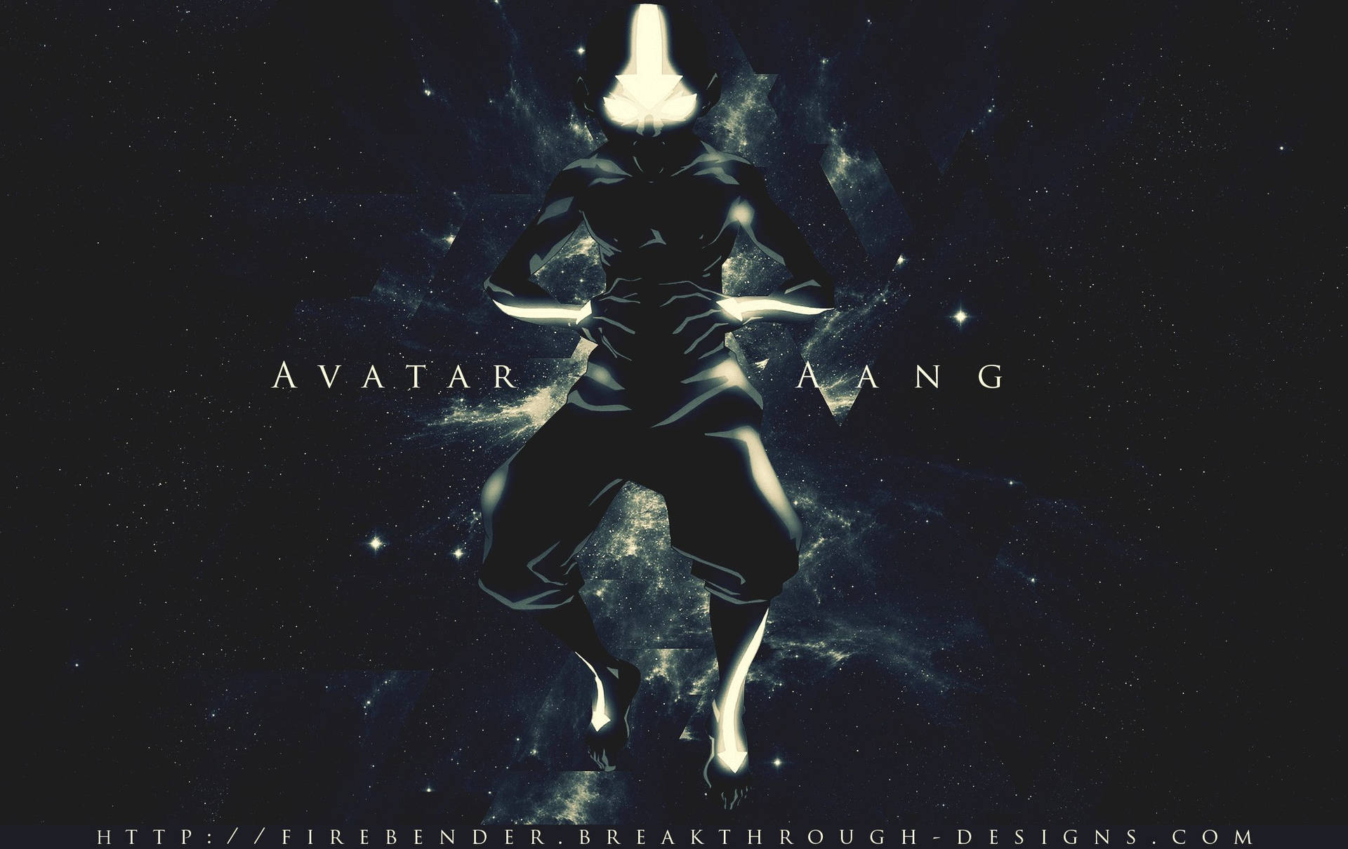 "Avatar Aang in the Avatar State" Wallpaper