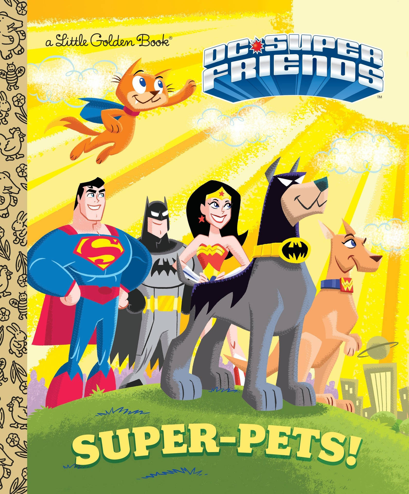 DC League Of Super Pets Yellow Poster Wallpaper