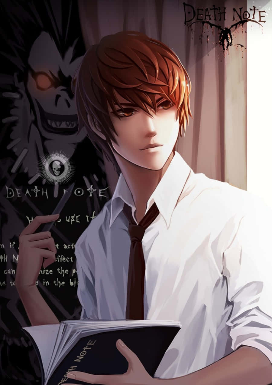 Light Yagami, Kira, with the power of The Death Note