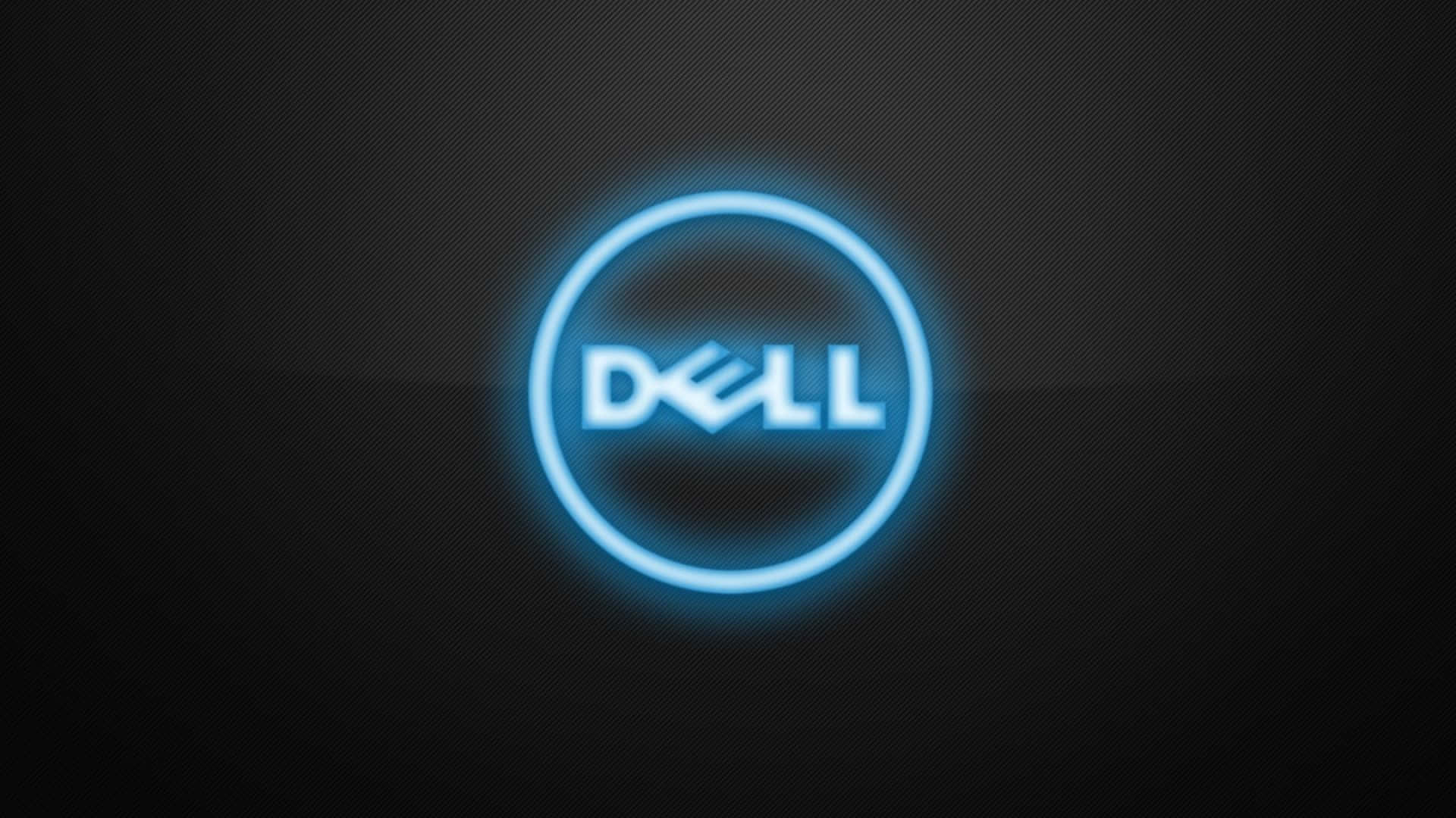 Dell Logo On A Black Background