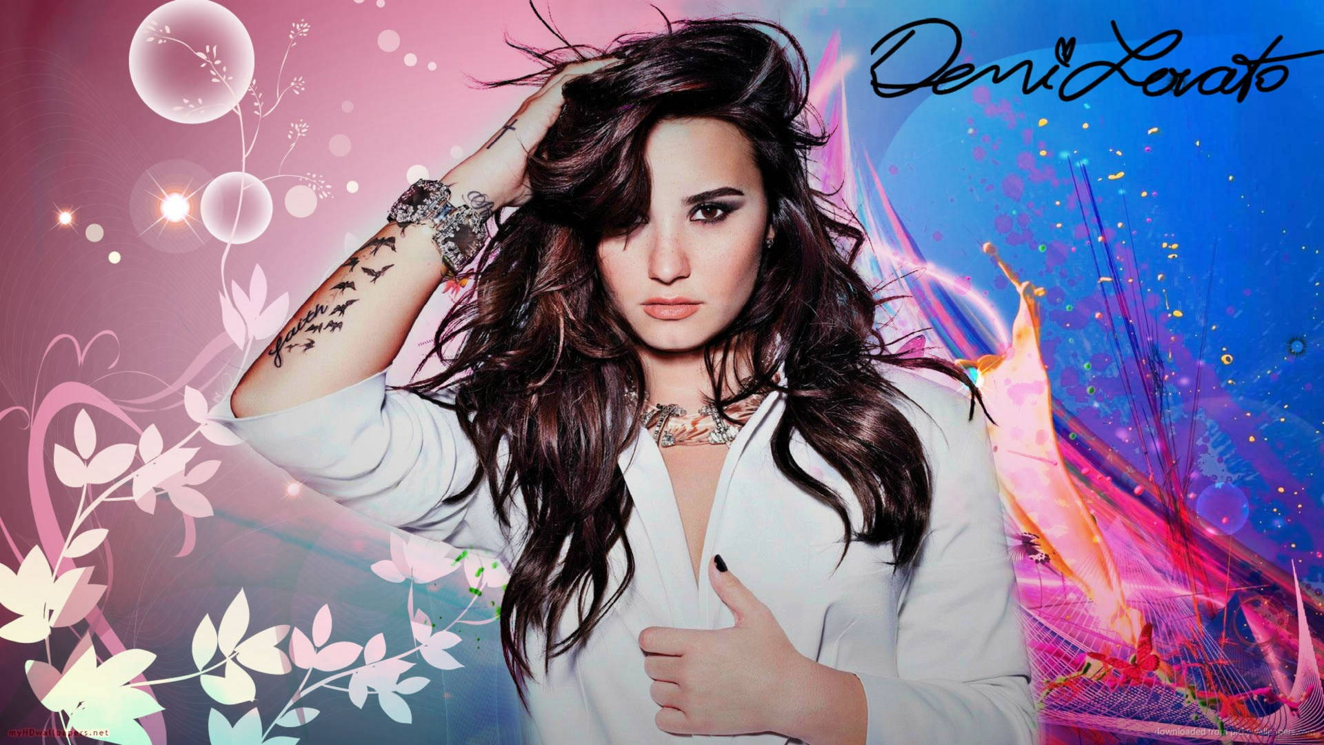 Demi Lovato Digital Art Wallpaper