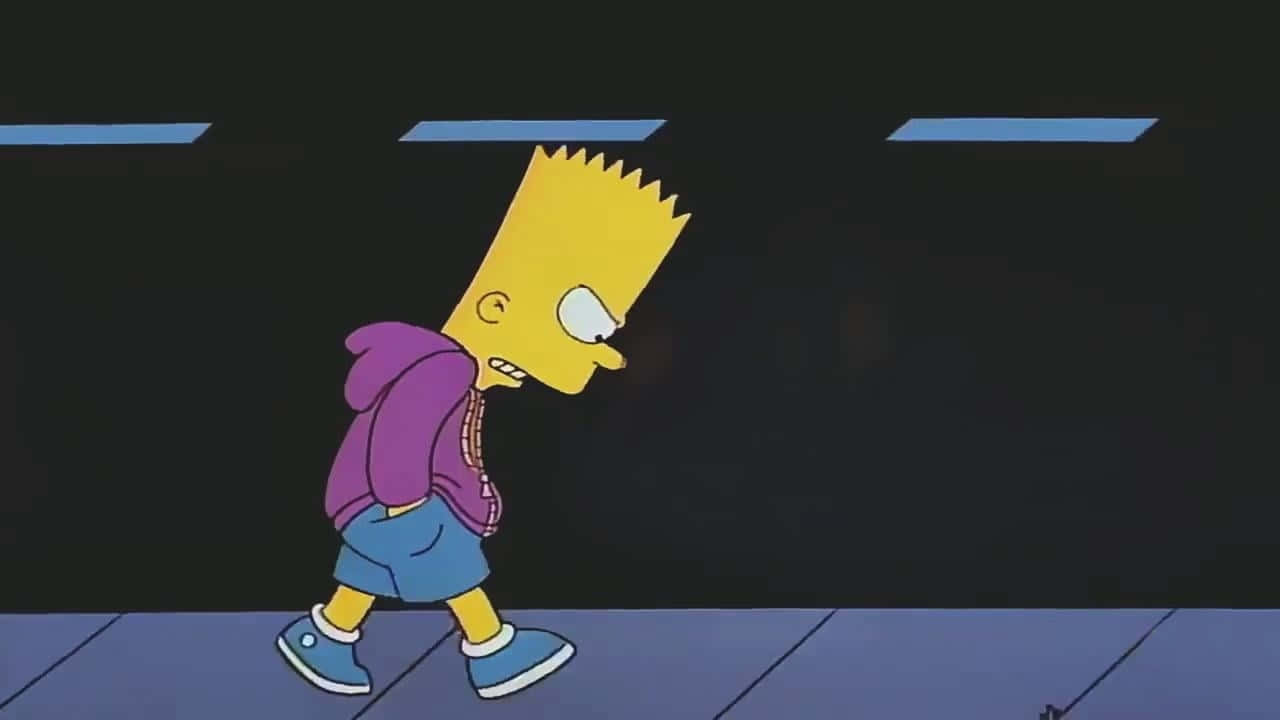 Bart Simpson Feels Lost and Depressed Wallpaper