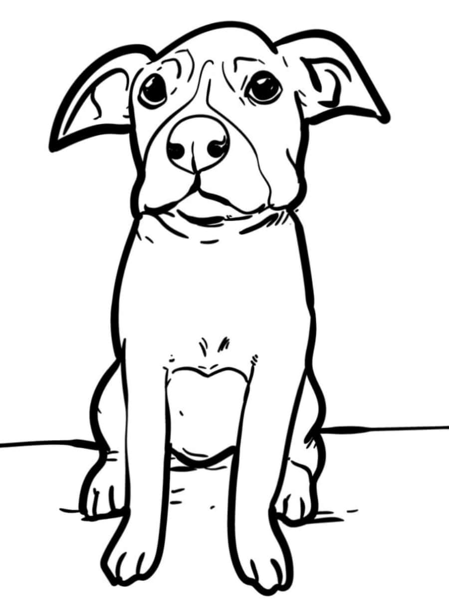 Engaging Dog Coloring Picture, Perfect for Kids