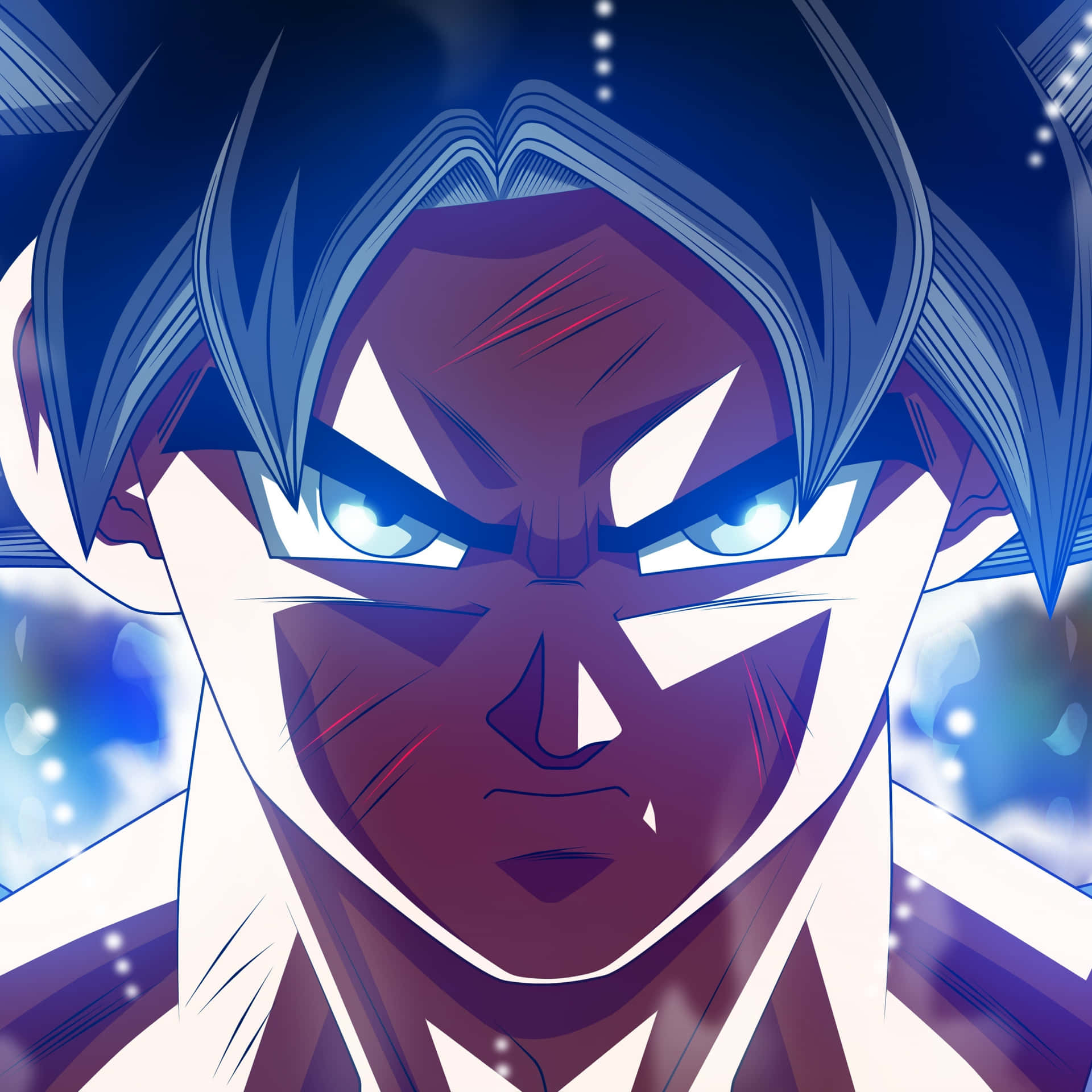 Super Saiyan God Goku Powering Up To Ultra Instinct Wallpaper