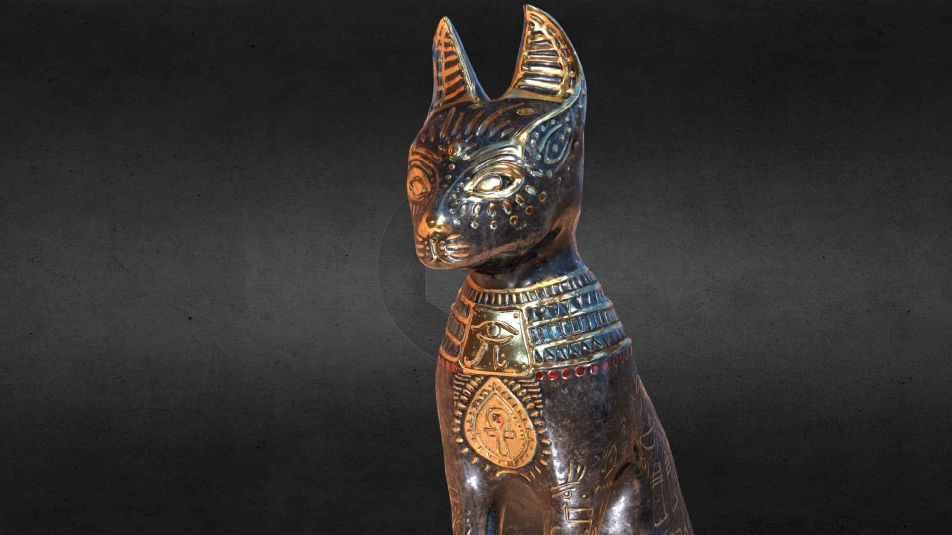Egyptian Cat Black Aesthetic Art Picture