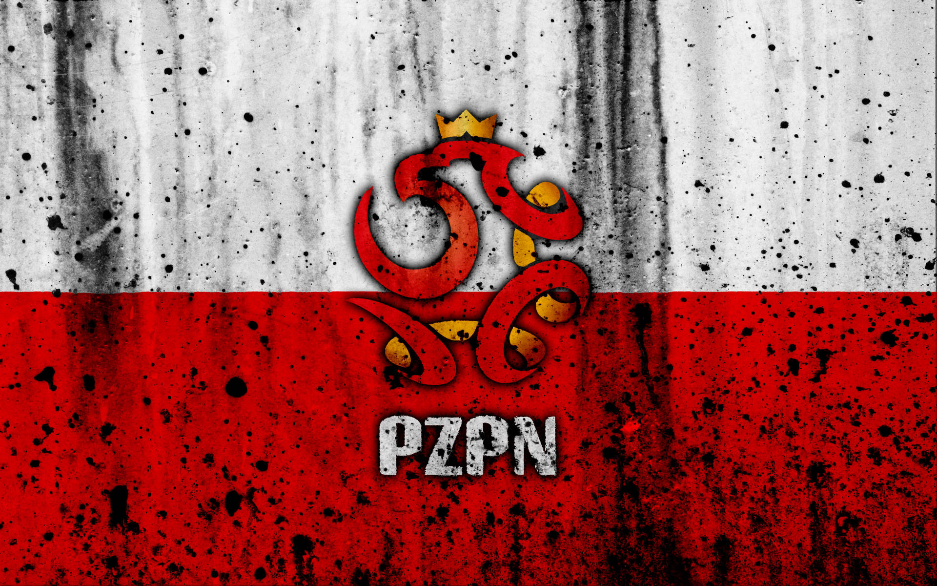 Elaborate Mural Poland National Football Team Wallpaper