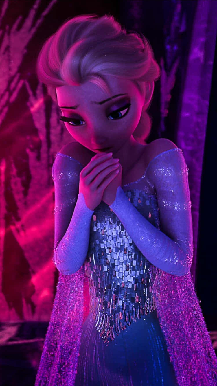 Stay connected with the Elsa Phone Wallpaper