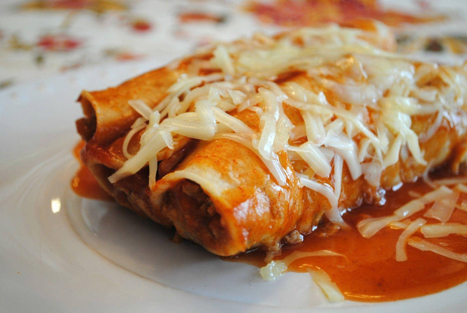 Enchiladas With Cheese Close Up Wallpaper