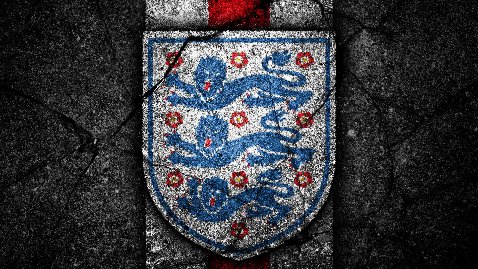 England Football Asphalt Background Wallpaper