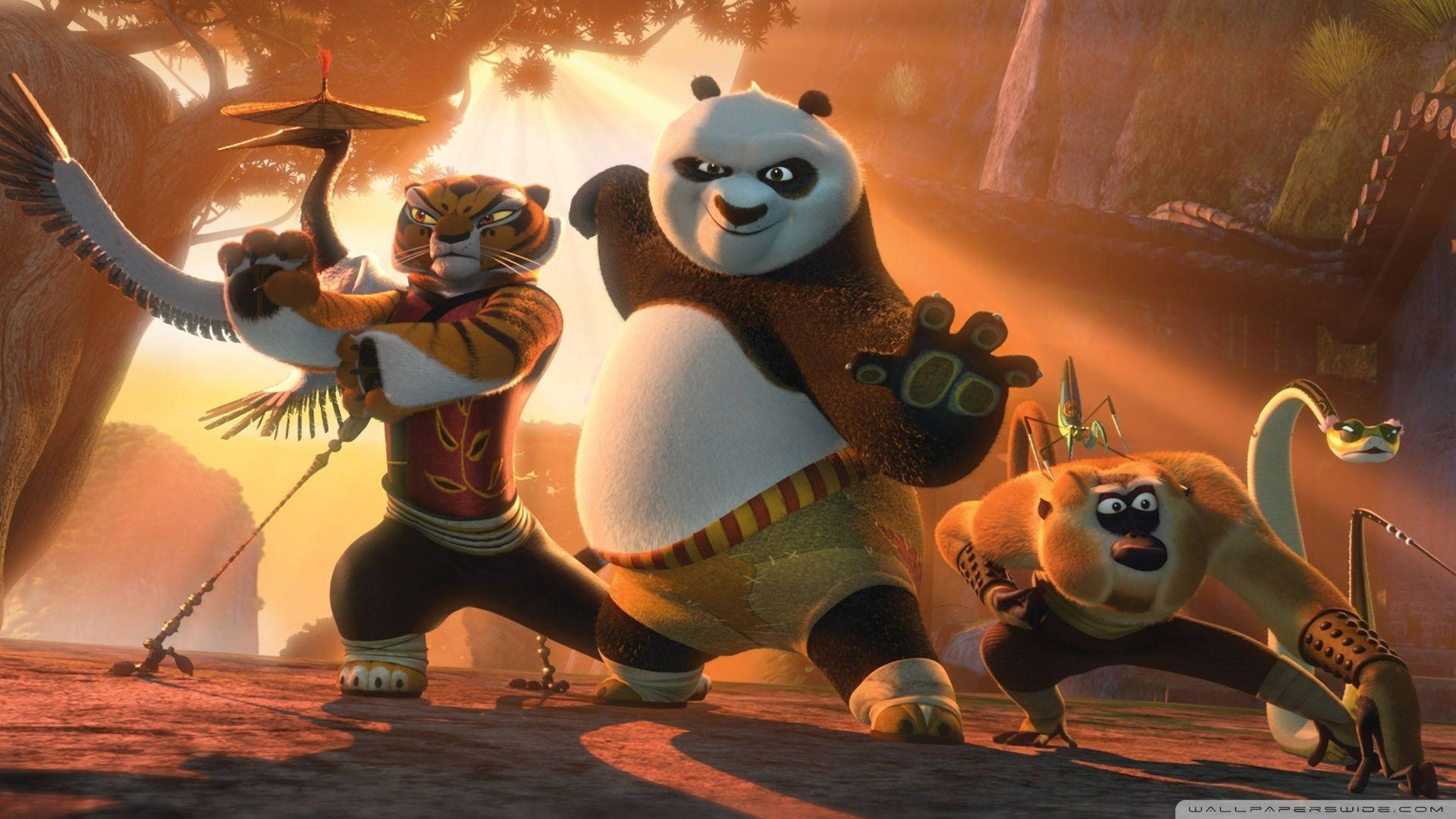 Epic Kung Fu Panda And The Furious Five Wallpaper