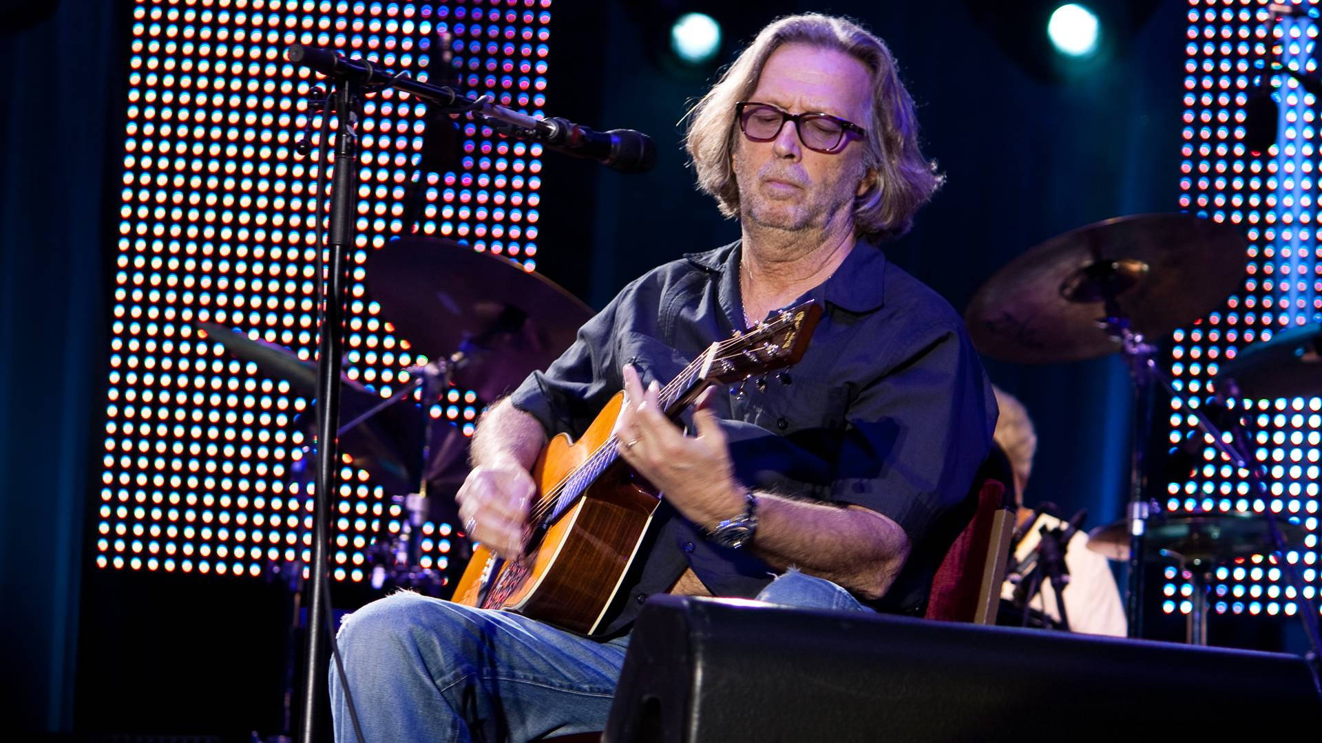 Eric Clapton Playing Classic Guitar Wallpaper