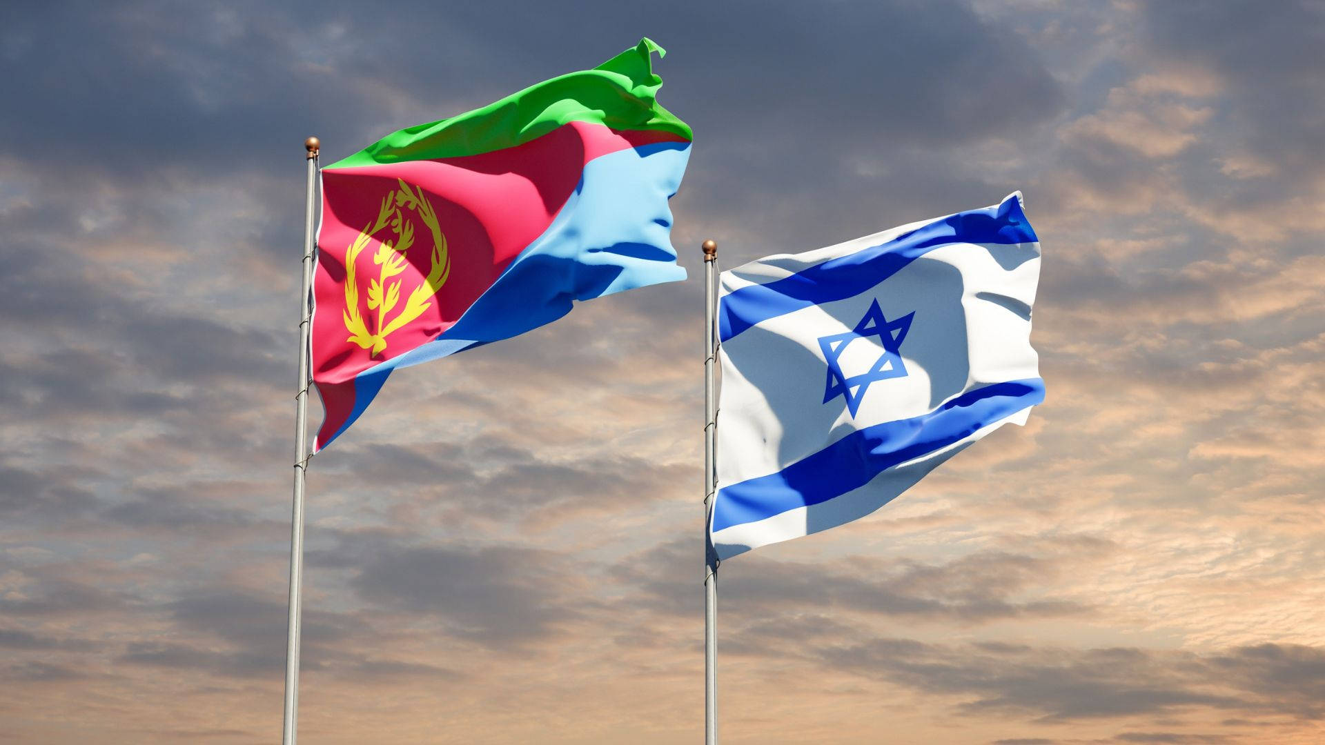 Eritrea With Israel Flag Wallpaper