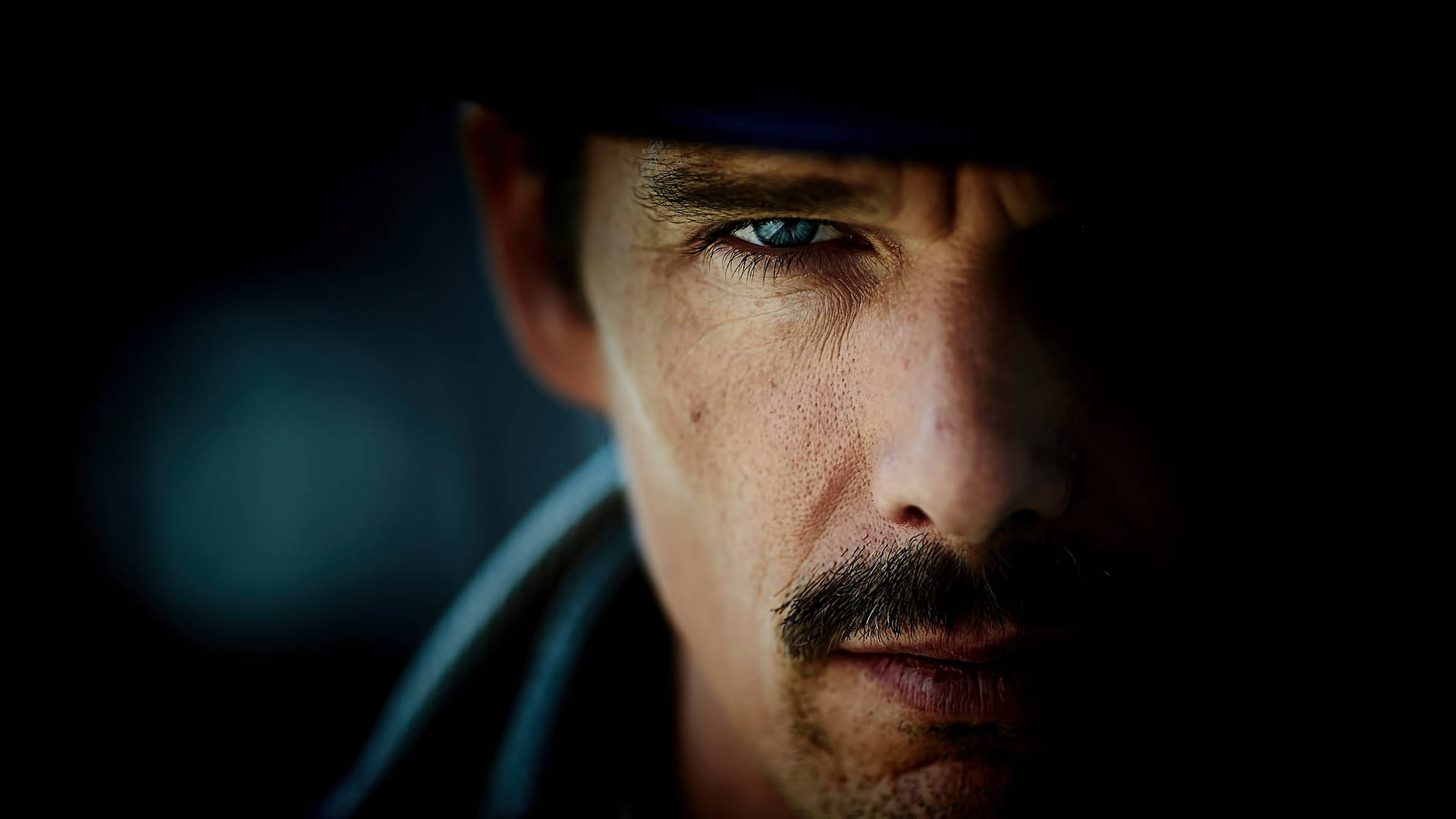 Ethan Hawke in a thriller scene from the Movie - Predestination Wallpaper