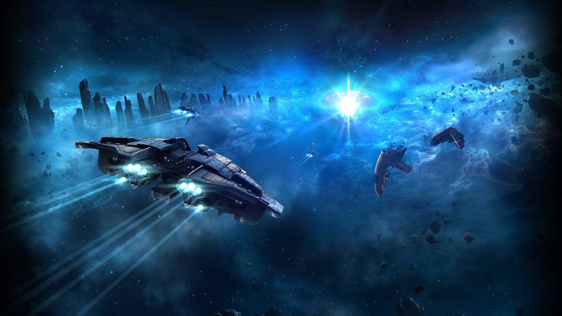 Eve Online Black Spaceship Wallpaper