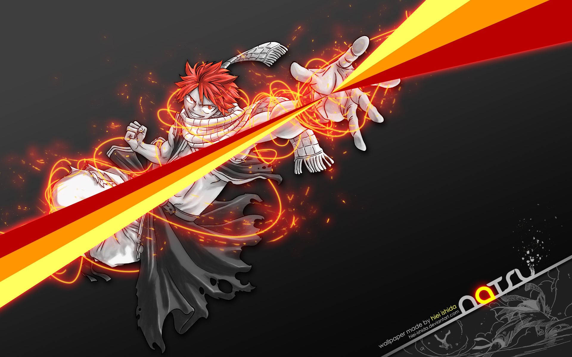 "Unstoppable Force: Natsu, in a battle to the finish" Wallpaper