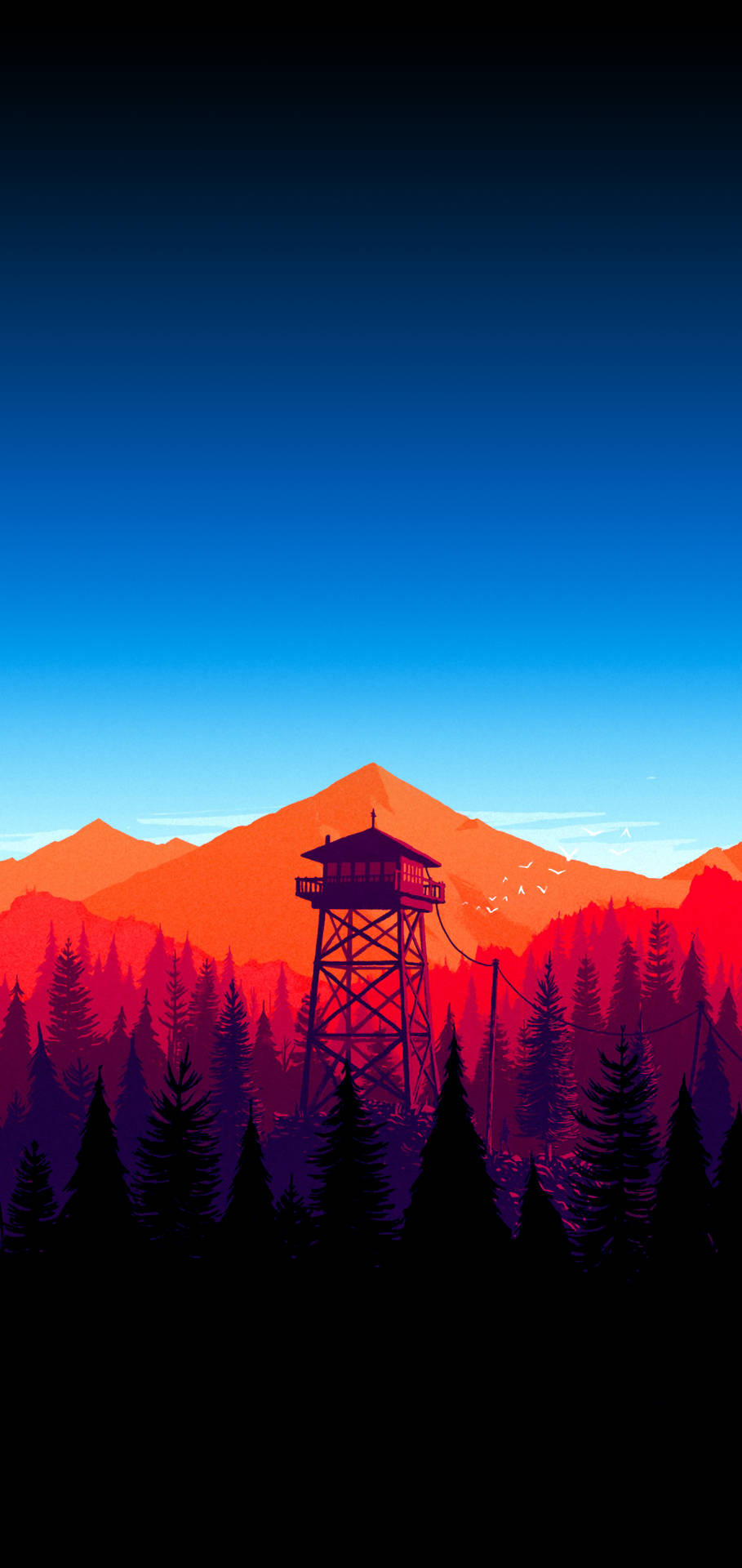 "Wonder at the breathtaking Amoled mountainscape!" Wallpaper