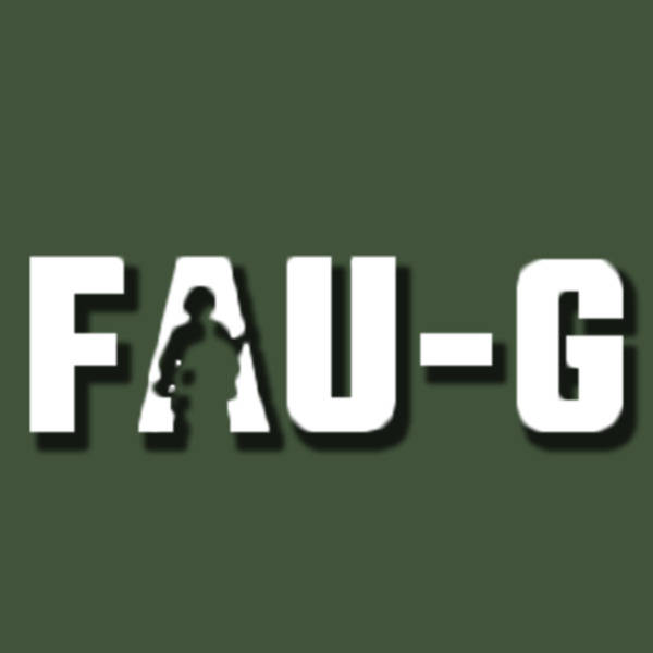 FAU-G Green And White Logo Wallpaper