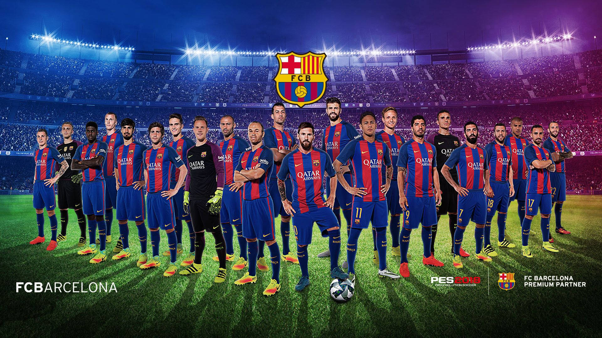 FC Barcelona Celebrate World Cup Win Wallpaper