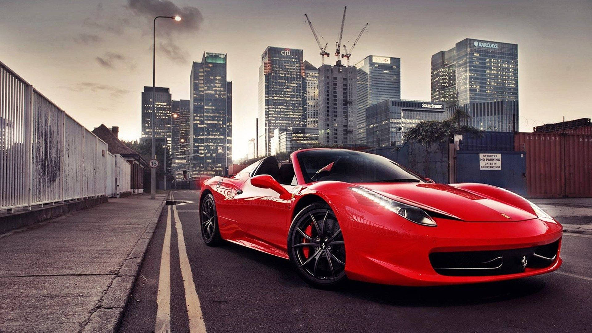 "The Stylish and Iconic Ferrari 458 on the Street" Wallpaper