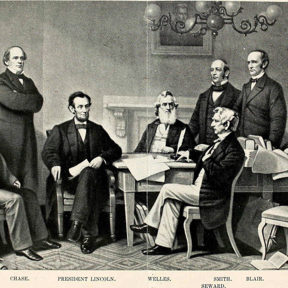 Abraham Lincoln in the White House Wallpaper
