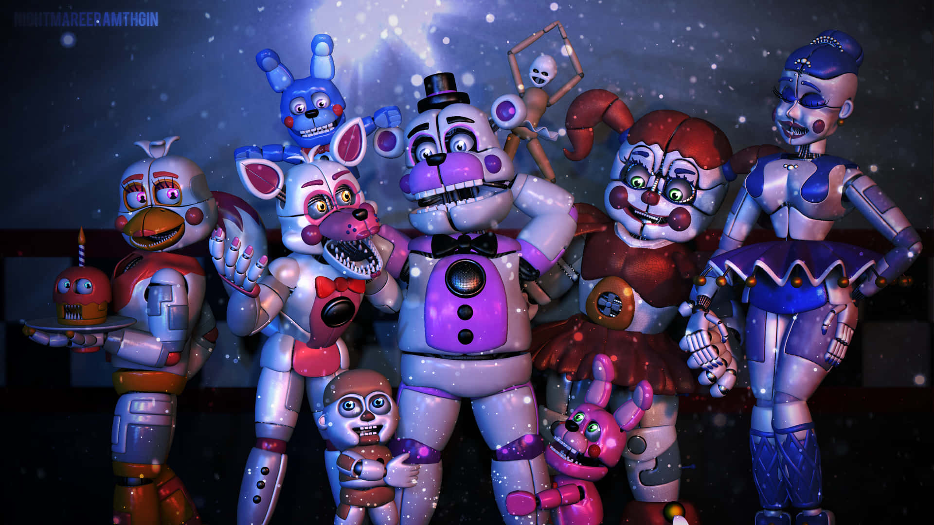 Five Nights At Freddy's: Sister Location Standing Wallpaper
