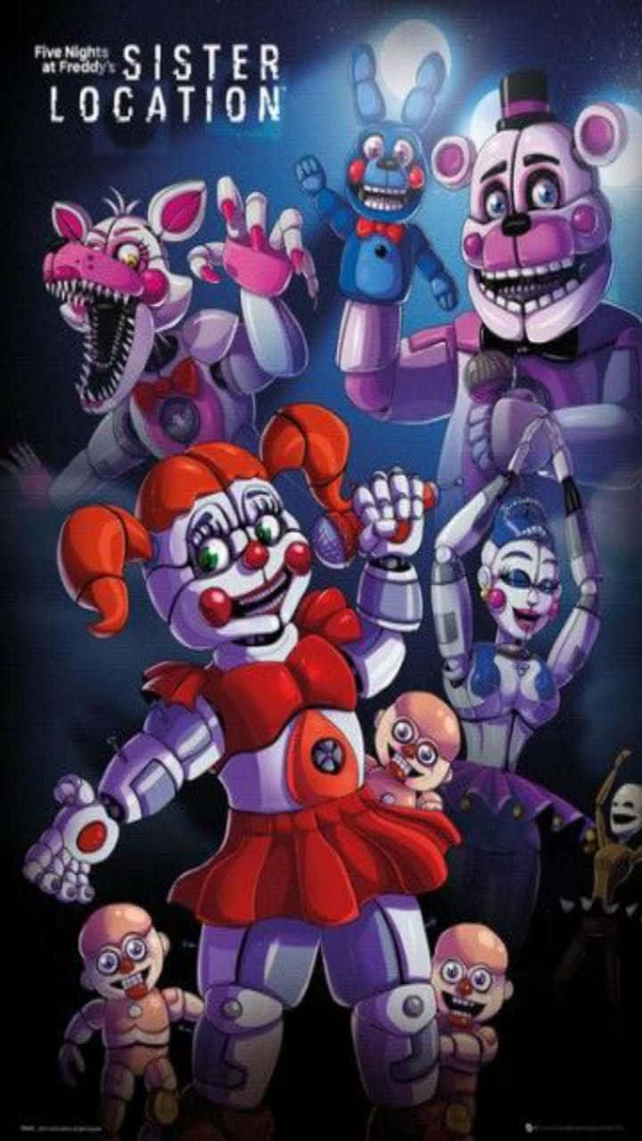 Five Nights At Freddy's Sister Location Poster Wallpaper