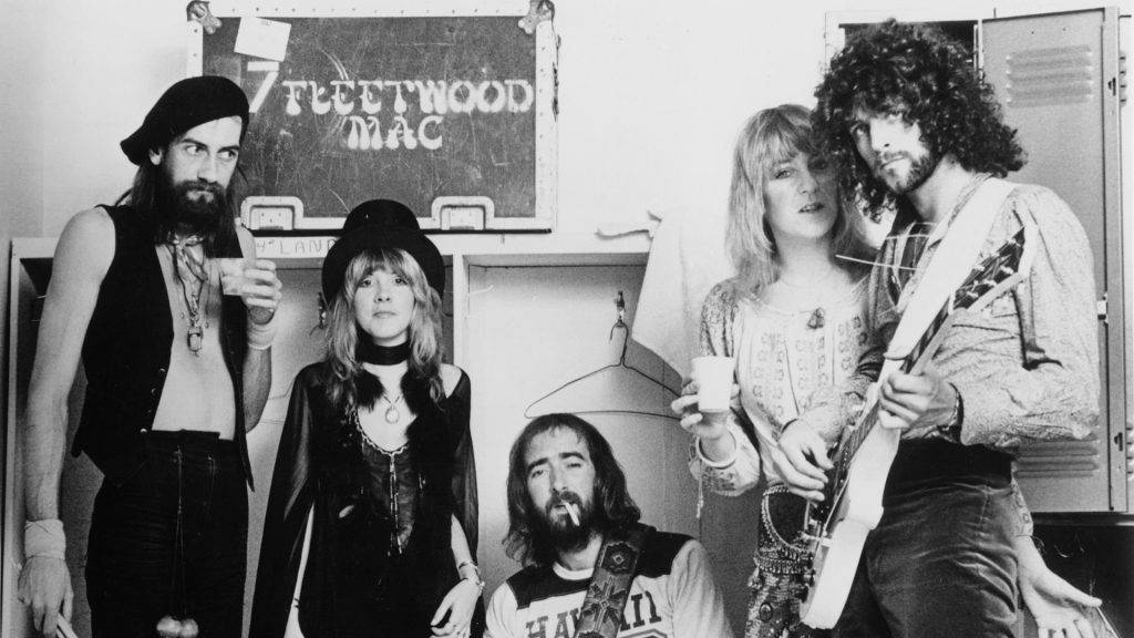 Fleetwood Mac Posing In Locker Room Wallpaper