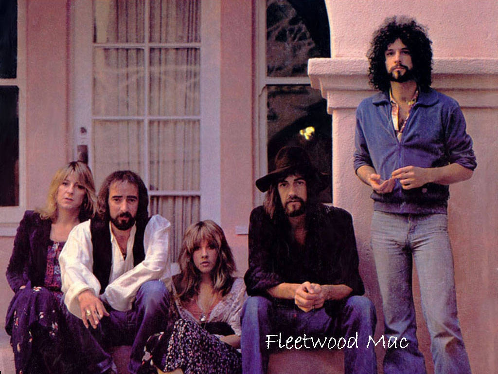 Iconic Band Fleetwood Mac Relaxes on Porch Wallpaper