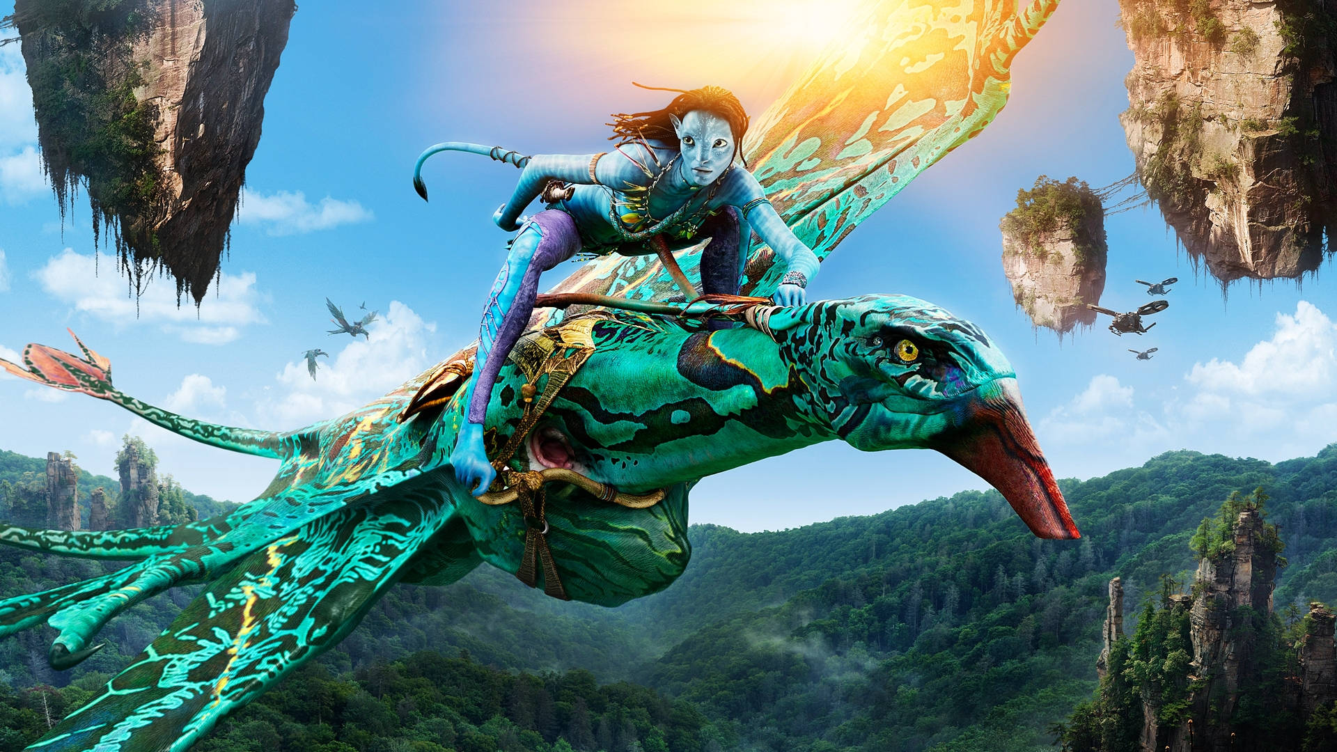 Immersive Avatar HD Fanart - A splendidly colorful ride through Pandora. Wallpaper