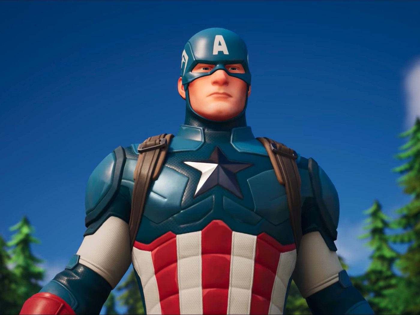 Fornite Skin Captain America Laptop Wallpaper