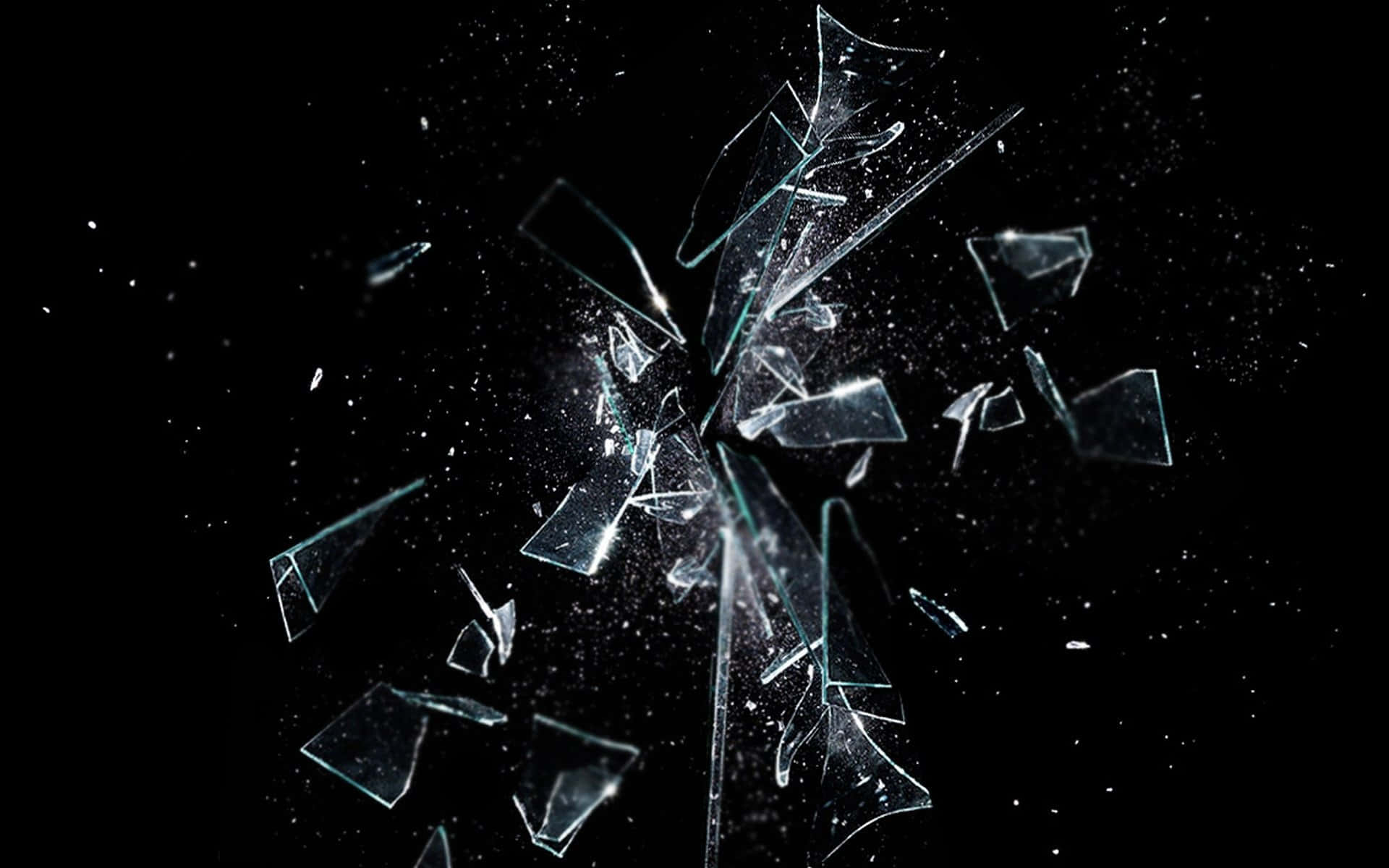 Black Fracture Glass Shards Picture