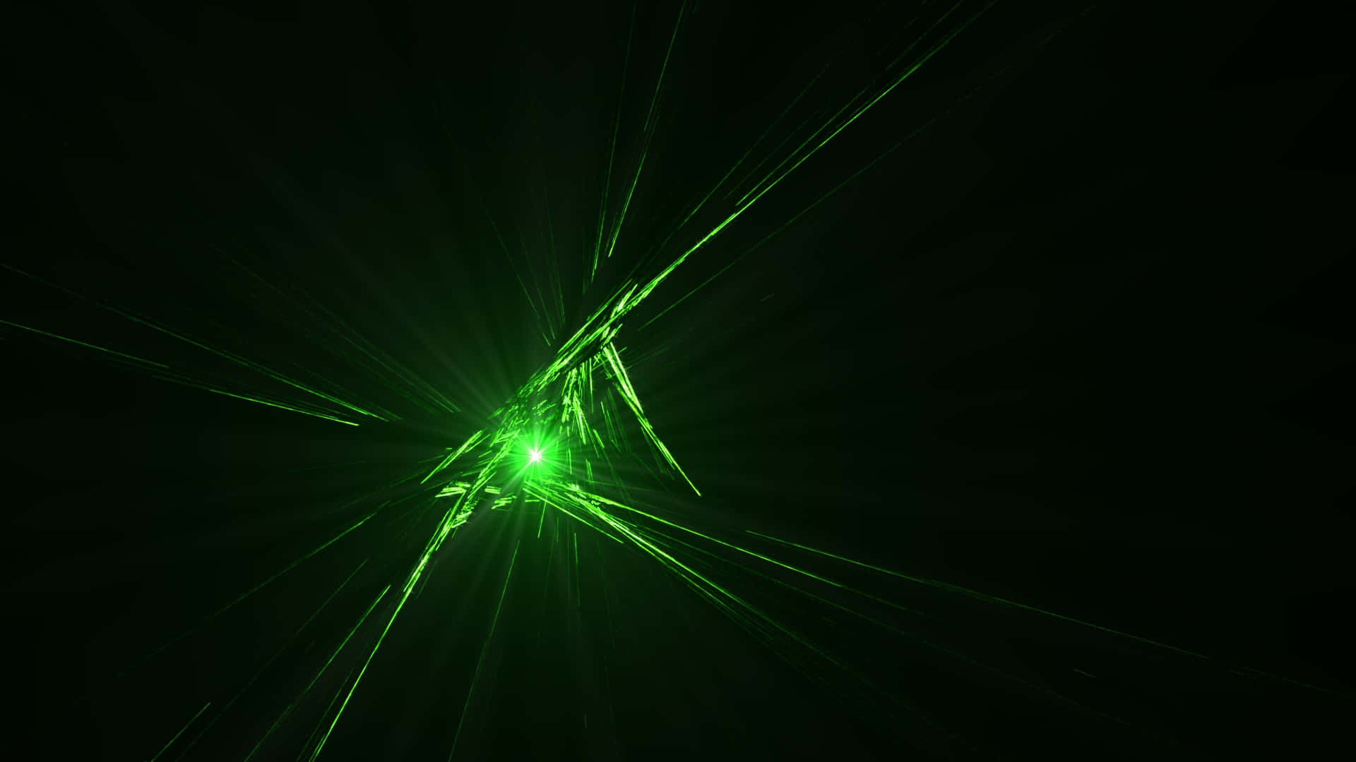 Fracture Glass Green Laser Light Picture