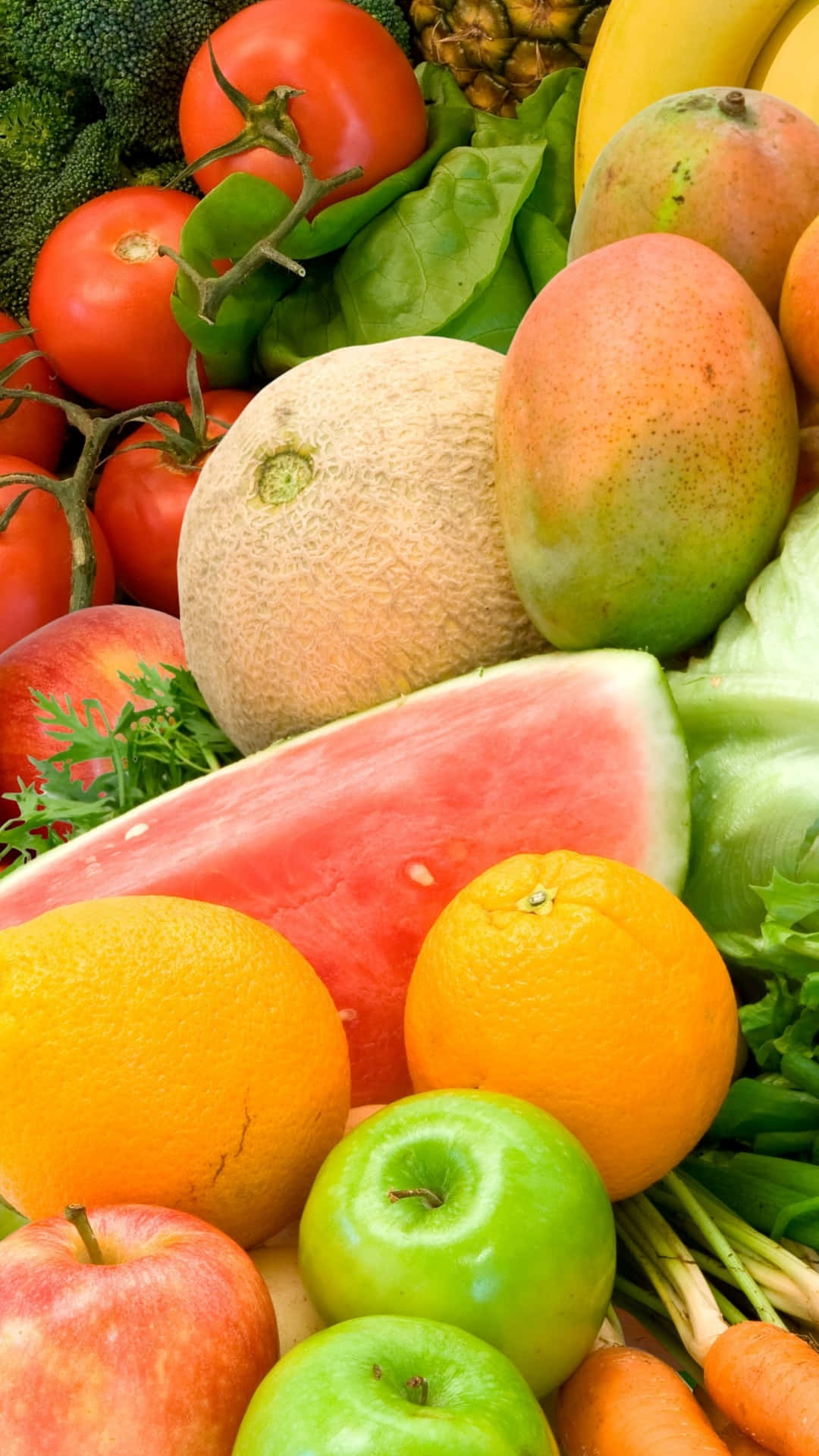Fresh Ripe Fruits And Vegetables Wallpaper