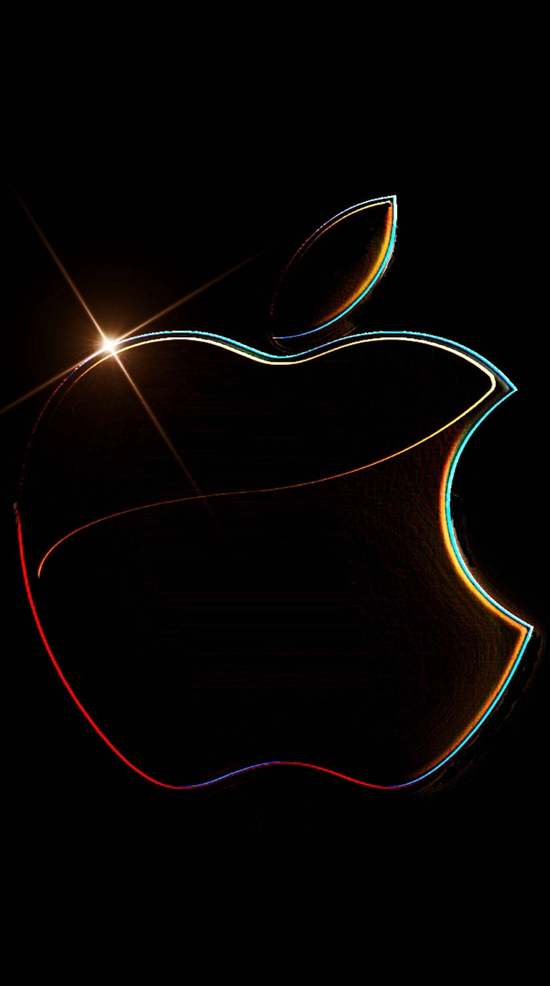 Full HD Apple Glowing Pattern Wallpaper