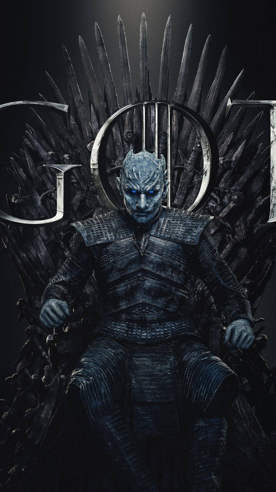 "Game of Thrones Season 8 Night Throne: A Dark and Mysterious Take on the Iron Throne" Wallpaper