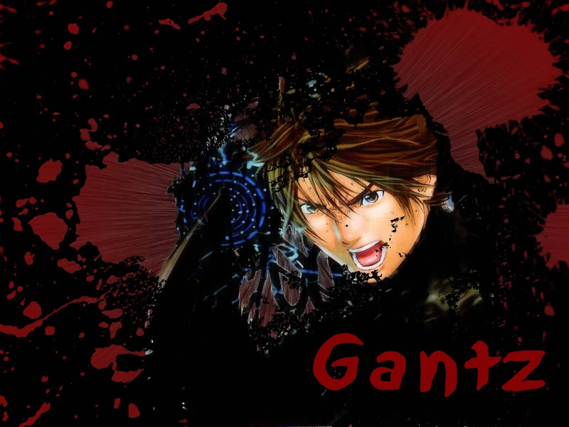 Gantz Blood Splatter Art Wallpaper