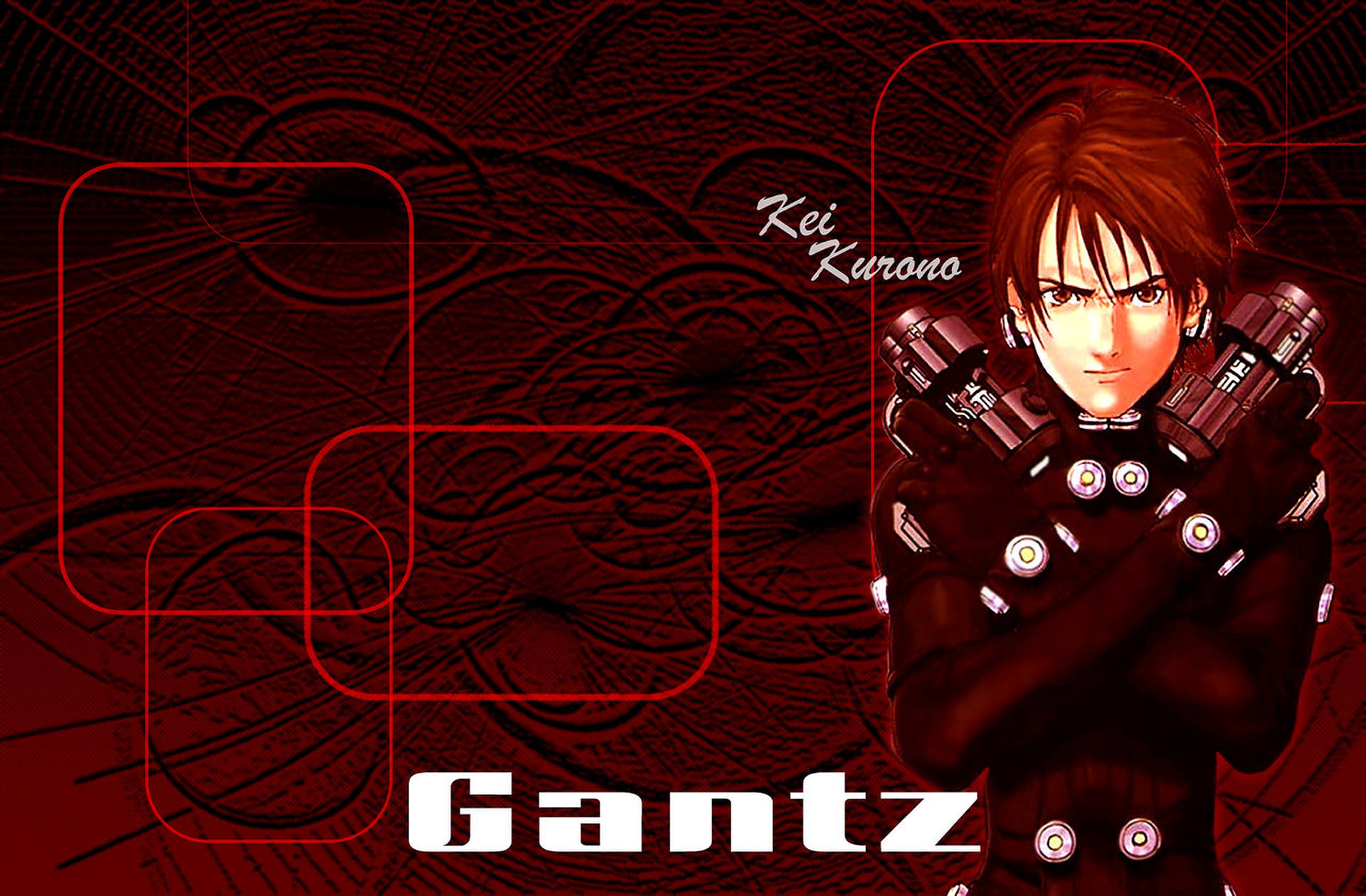 Gantz Kei Kurono Red Aesthetic Wallpaper