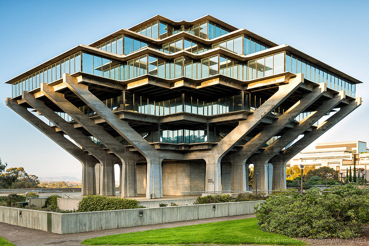 The Iconic Geisel Library at University of California, San Diego (UCSD) Wallpaper