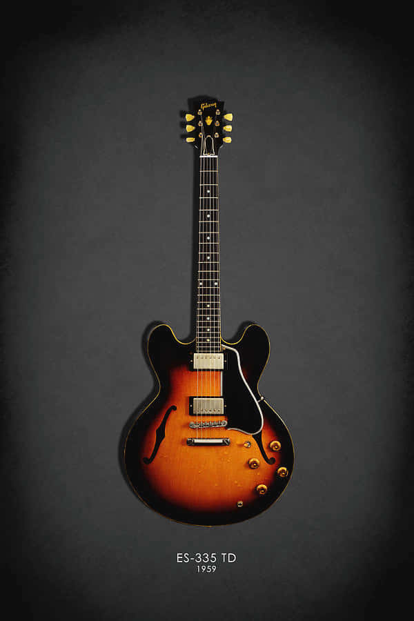 Photograph Of Gibson 335 Wallpaper