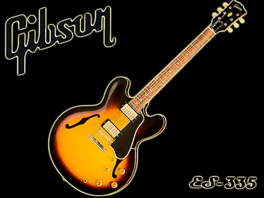 Gibson 335 - iconic semi-hollow electric guitar Wallpaper